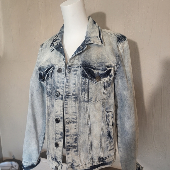 Womens Vintage Guess Jean Jacket Acid Wash - Picture 1 of 8